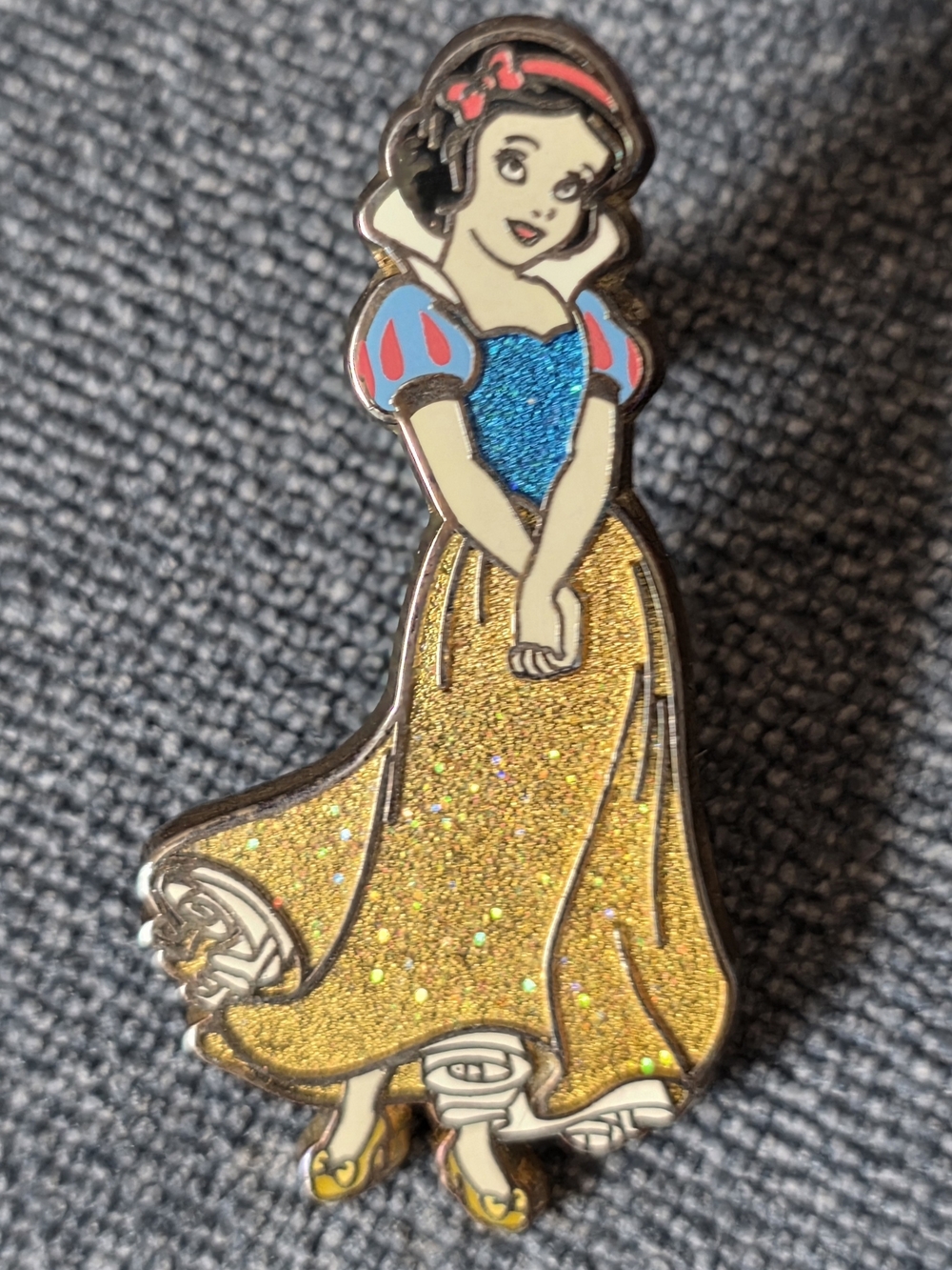 Disney Snow White Glitter Dress Pin Princess Disney Trading Pin